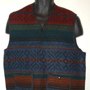 NOS Vintage L L Bean wool zippered vest medium 94